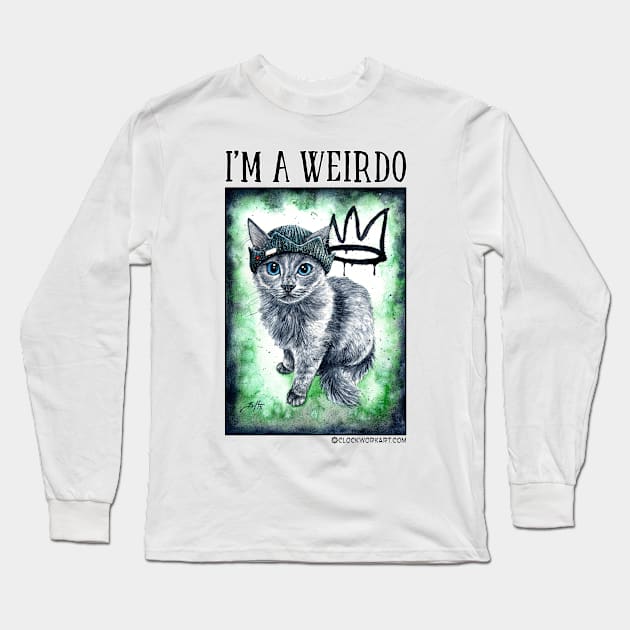 I'm a Weirdo Long Sleeve T-Shirt by Clockwork Art